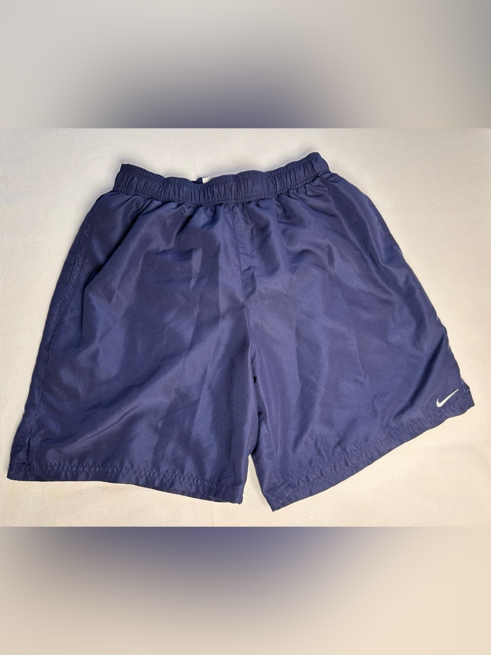 Nike Men’s Navy Swim Trunks Shorts Size M Mesh Lined Drawstring